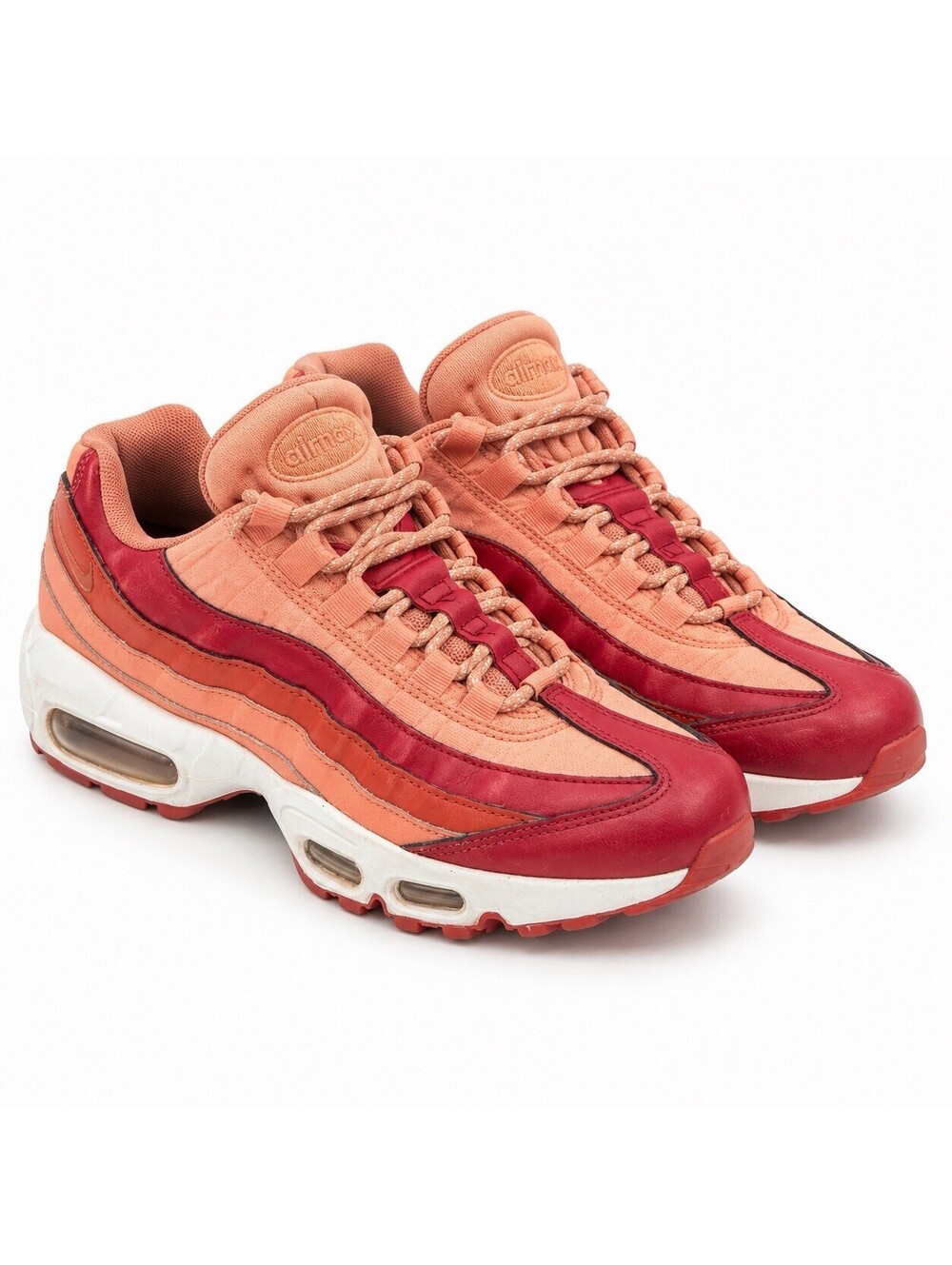 Nike Air Max 95 Women’s 6.5 Dusty Peach Team Crimson Rose Gold 307960-607 Rare